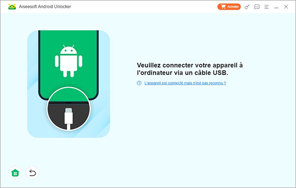 Connecter l'appareil Android