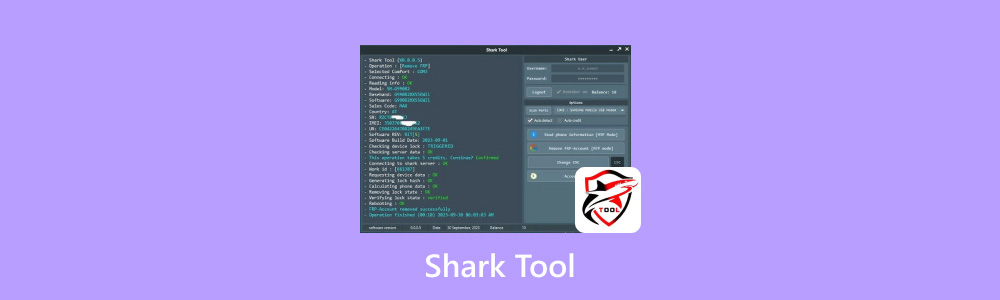 Supprimer le FRP Samsung avec Shark Tool FRP