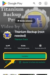 Désinstaller Knox avec Titanium Backup