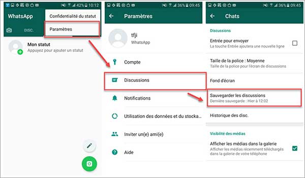 Récuperer les conversations WhatsApp via une sauvegarde locale