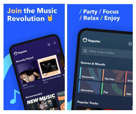 Télécharger de la musique sur Android avec Rhapsody