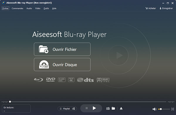 Interface du Blu-ray Player