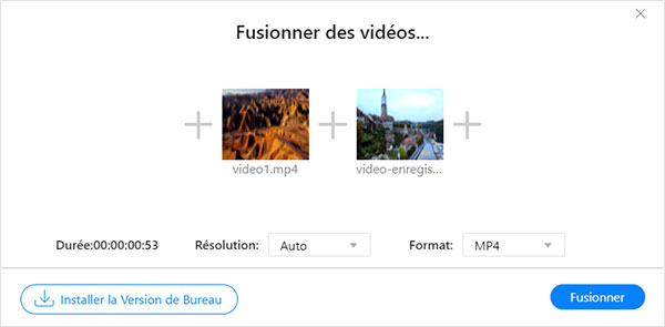 Fusionner des vidéos en ligne