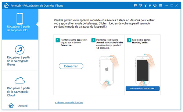 Activer le mode de Scan