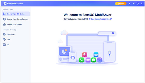 Interface EaseUS MobiSaver