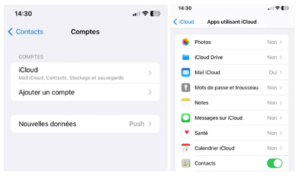 Supprimer tous les contacts iPhone sur iPhone