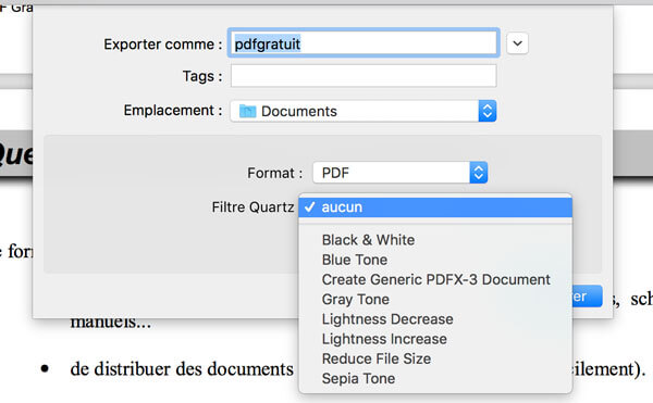 comment baisser la taille d un fichier pdf sur mac