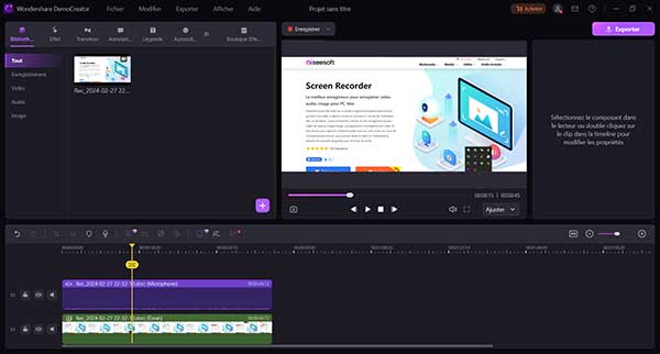 Enregistrer la vidéo avec Wondershare DemoCreator