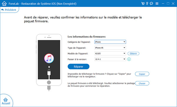 Commencer à réparer iPhone