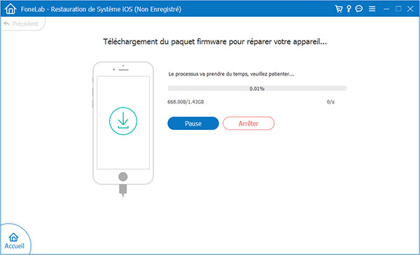 Réparer iPhone désactivé