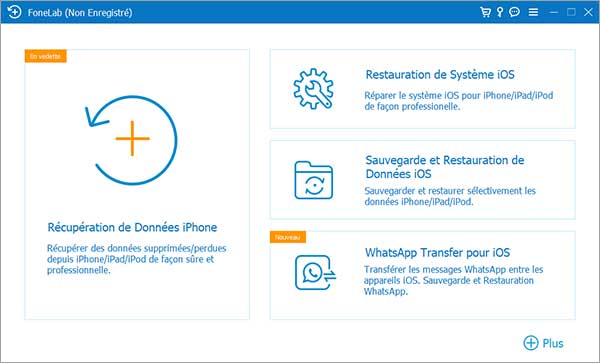 Choisir Sauvegarde et Restauration de Données iOS