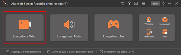 Sélectionnez Enregistreur Vidéo