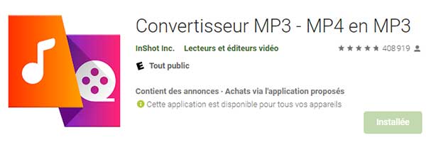 Convertisseur MP3 – MP4 en MP3