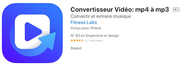 Convertisseur Vidéo : mp4 à mp3