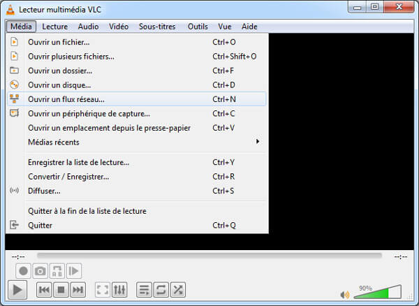 Ouvrir un flux réseau sur VLC