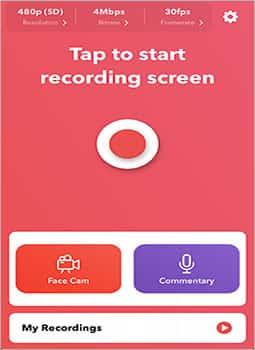 Logiciel de capture vidéo pour iOS : Record it - Screen Recorder