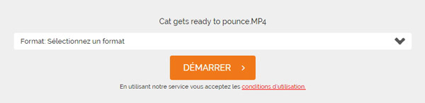 Sélectionner MP3 comme format de sortie