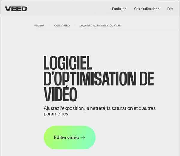 Aller sur la page VEED.IO