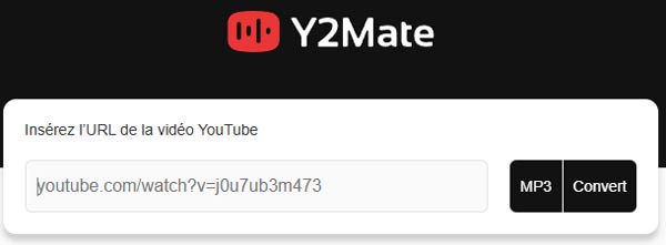 Convertir YouTube en MP3 avec Y2Mate