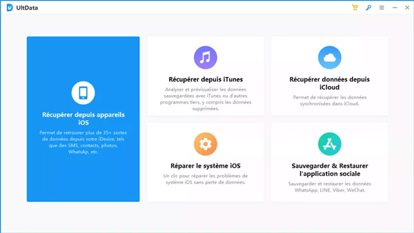 Interface d’UltData WhatsApp Recovery